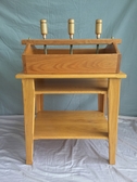 Oak plant presson custom oak work table. This is a must see item.